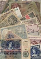 Hagyaték gyűjtemény, 85db főleg régebbi bankjegyek, benne nagyon sok D.Reich sok jobbal T:I,II,III,I...