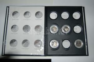 Szovjetunió 1982-88. 8 klf emlékpénz 1R-3R T:PP díszberakóban