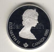 Kanada 1985. 20$ Ag "Olimpia-Calgary" T:PP Díszdobozban, tanúsítvánnyal
