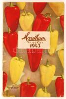 1943 Mauthner Kertészet árjegyzéke szaktanácsokkal, sok fényképpel illusztrálva több, mint 150 oldalon. 23x15cm