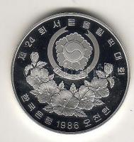 Dél-Korea 1986. 5000W Ag "Olimpia-Szöul" T:PP Díszdobozban