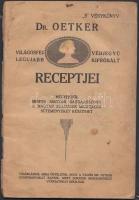 cca 1940 Dr. Oetker sütemény receptek, képes receptfüzet. Hiányzik a fedőlap. 