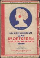 cca 1940 Dr. Oetker sütemény receptek, képes receptfüzet. Hiányzik a fedőlap