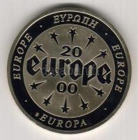 Europa 2000. Újezüst emlékérem T:PP Tanúsítvánnyal.