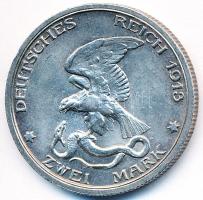 Német Államok / Poroszország 1913. 2M Ag "100 éves évforduló..." T:2 German States / Prussia 1913. 2 Mark Ag "100 Years - Defeat of Napoleon" C:XF Krause KM#532