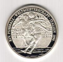 "Futball VB" 1990. Ag 20g T:PP Tanúsítvánnyal.