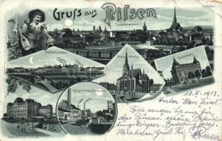 Plzen, Pilsen litho (b)