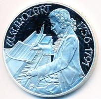 Ausztria 1991. 100Sch Ag "Mozart halálának 200. évfordulója" tanúsítvánnyal eredeti bárson...