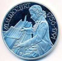 Ausztria 1991. 100Sch Ag "Mozart halálának 200. évfordulója" tanúsítvánnyal eredeti bárson...
