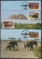 1983 WWF afrikai elefánt sor Mi 361A - 364A 4 CM