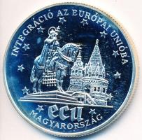 1994. 500Ft Ag "Integráció az EU-ba / Halászbástya" dísztokban, tanúsítvánnyal T:PP kis uj...