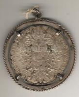 Ausztria 1780SF "M.Theresia" Thaler Ag utánveret Ag keretben T:2