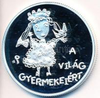 1998. 2000Ft Ag "UNICEF - A világ gyermekei" dísztokban tanúsítvánnyal T:PP