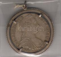 Ausztria 1780SF "M.Theresia" Thaler Ag utánveret Ag keretben T:2