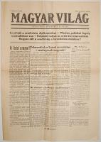 1956 november 2. A Magyar Világ lapszáma a Varsói szerződés felmondásáról