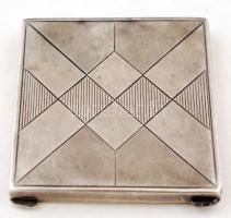 Ezüst cigaretta tárca / Silver cigarette box 6x6 cm 66g