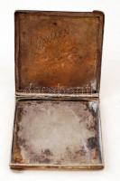 Ezüst cigaretta tárca / Silver cigarette box 6x6 cm 66g