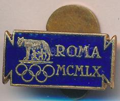 Olaszország 1960. Római Olimpia zománcozott gomblyukjelvény "Stab Artistici Fiorentini - C.O.N.I. Mod. Depositado" / Italy 1960. Olympic games enameled badge