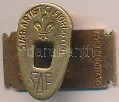 Olaszország 1960. Római Olimpia zománcozott gomblyukjelvény "Stab Artistici Fiorentini - C.O.N....