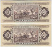 1989. 50Ft (2x) sorszámkövetők T:II,II-