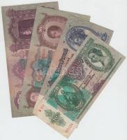 1930. 100P + 1932. 50P + 1936. 10P + 1941. 20P mindegyik hamis nyilaskereszt felülbélyegzéssel T:III