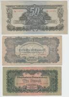 1944. 1P + 2P + 5P + 20P + 50P "A Vörös Hadsereg Parancsnoksága" T:I-,III,III-