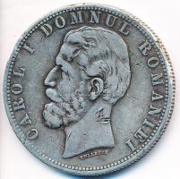 Románia 1881B 5L Ag "I. Károly" T:2-,3 ph., karc
Romania 1881B 5 Lei Ag "Carol I&quot...