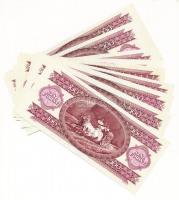 1992. 100Ft (10x) közte papírráncos darabok T:I,I-,II
