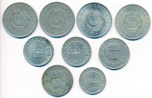 1926-1938. 20f CuNi (2x) + 1926-1938. 50f Ni (2x) + 1939. 10f CuNi + 1950-1966. 2Ft CuNi (4x) T:vegy...