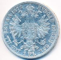 Ausztria 1878. 1Fl Ag "Ferenc József" T:2-,3 Austria 1878. 1 Florin Ag "Franz Joseph" C:aVF Krause KM#2222