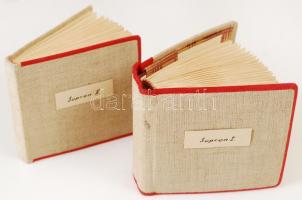 Soproni fotóalbum (2db) jó minőségi képekkel, igényes, szép állapotú vászonkötésben. cca 70db fényké...