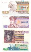 Burma 1973. 10K + 1985. 75K + 1986. 15K + 35K T:I-,II-,III Burma 1973. 10 Kyats + 1985. 75 Kyats + 1986. 15 Kyats + 35 Kyats C:AU,VF,F
