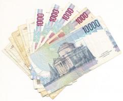 Olaszország 1982-1990. 1000L (11x) + 1984. 10.000L T:vegyes
Italy 1982-1990. 1000 Lire (11x) 1984. 1...