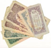 1944. 1P + 2P + 5P + 10P + 20P + 100P (2x) mindegyik "A Vöröshadsereg Parancsnoksága" T:III,III-