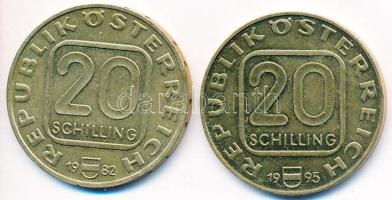 Ausztria 1982. 20Sch "Joseph Haydn" + 1995. 20Sch "1000 éves Krems" T:1-,2 Austria 1982. 20 Schilling "Joseph Haydn" + 1995. 20 Schilling "1000 Years Krems" C:AU,XF