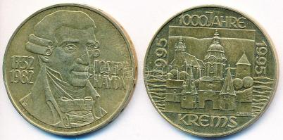 Ausztria 1982. 20Sch "Joseph Haydn" + 1995. 20Sch "1000 éves Krems" T:1-,2
Austr...