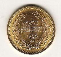 Törökország 1946. 100P Au "Atatürk" 7,016g T:1