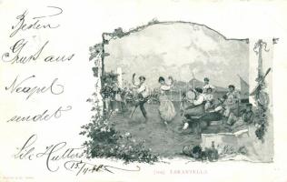 1898 Tarantella  dance, Italian folklore, Broqi (EB)