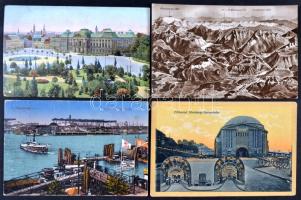 Német Birodalom 146 db régi képeslap jobbakkal, sok színessel