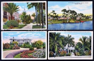 125 db színes USA képeslap a 30-as 40-es évekből