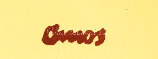 Ámos Imre (1907-1944): Zsidó ünnepek III. Szita (utánnyomás), papír, jelzett a szitán, üvegezett ker...