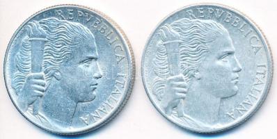 Olaszország 1949-1950. 5L Al (2x) T:2,2-
Italy 1949-1950. 5 Lire Al (2x) C:XF,VF