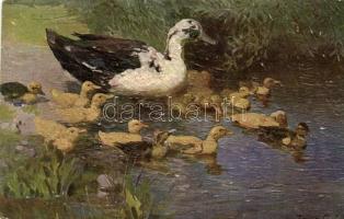 8 db RÉGI használatlan motívumlap; olajestmény utánzat művészlap / 8 old unused motive cards; oil pa...