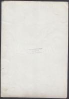 1943 Tiszavölgyi József : Budapest, Harsányi Zsolt (1887-1943) író, újságíró, műfordító színigazgató...