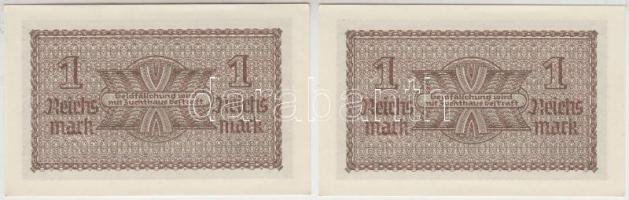 Német 3. Birodalom 1940-1945. 1M (2x) sorszámkövetők T:I,I- hajtatlanok
German Third Reich 1940-1945...