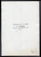 cca 1945 Tiszavölgyi József : Budapest, Gellért hegy, betonbunkerral, 17x12 cm