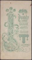 cca 1890 Dunky fivérek (Kolozsvár): Műtermi felvétel két hölgyről, kabinetfotó méretben, keményhátú ...