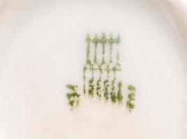 Zsolnay porcelán kacsapár, kézzel festett, jelzett, apró kopásnyomokkal, m: 17,5 cm