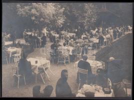 cca 1900 Kertvendéglő, 12x17 cm