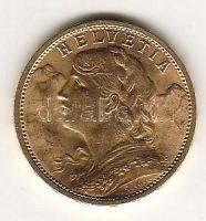 Svájc 1912B 20Fr Au 6,45g T:1/2